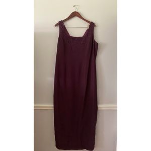 Grape jeweled dress with matching jacket